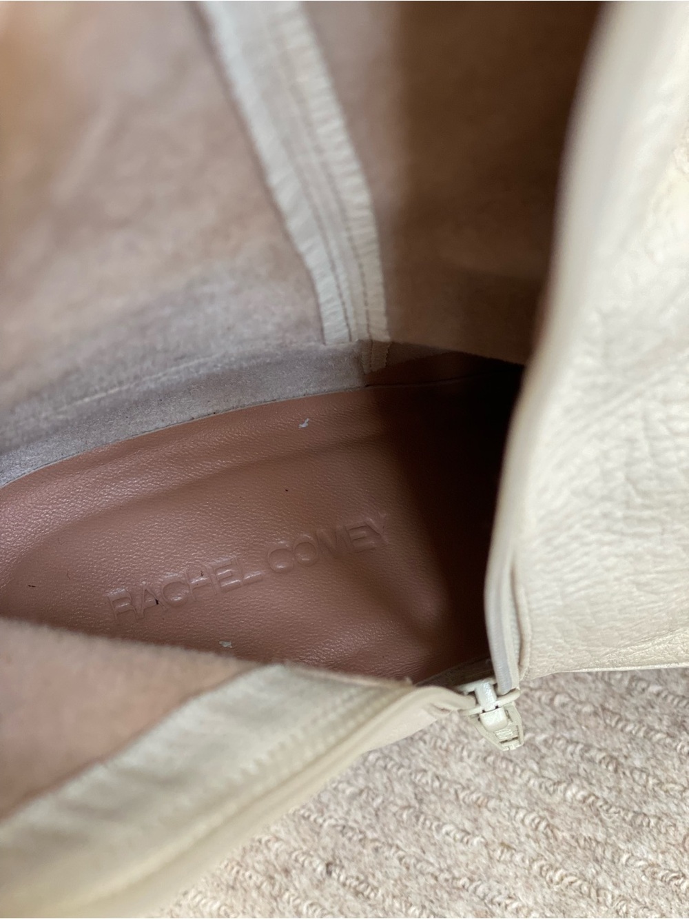 Rachel Comey Ivory Leather Ankle Booties - Picture 7 of 7
